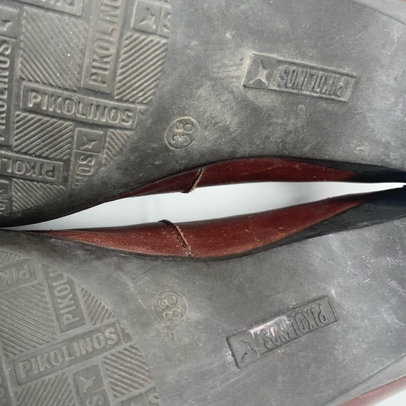 PIKOLINOS brown‎ leather shoes. - Picture 7 of 8